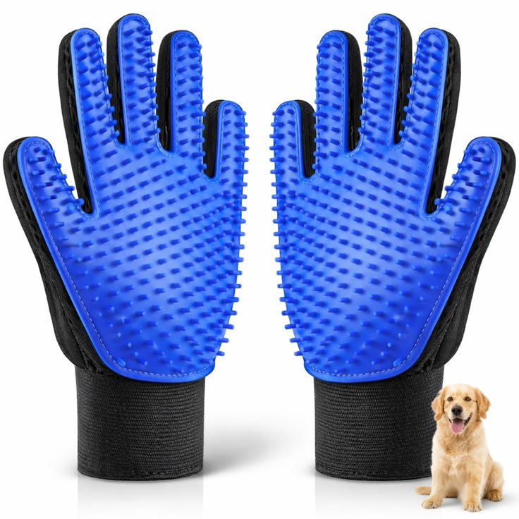 Deshedding gloves